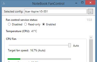 NoteBook FanControl screenshot 1