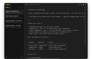 NoteCafe screenshot 2