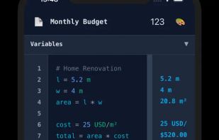 NoteCalc: a Notepad Calculator screenshot 1