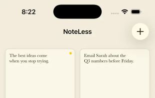 NoteLess screenshot 1