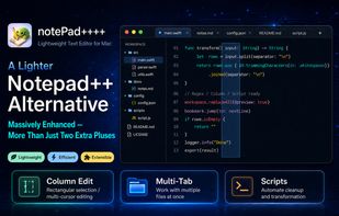 Main editor workspace with tabs, syntax highlighting, and local-file editing.