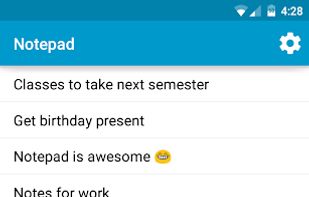 Notepad by Braden Farmer screenshot 1