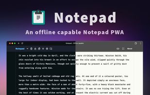 Notepad.js screenshot 1