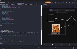 Displaying Excalidraw sketchpad canvas