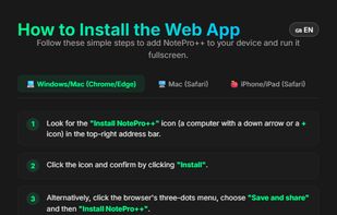 NotePro++ screenshot 1