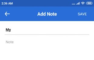 Notes app screenshot 2