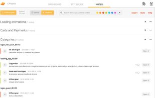 Notes for Zeplin screenshot 1