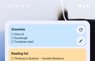 Notes Widget for Markdown screenshot 1
