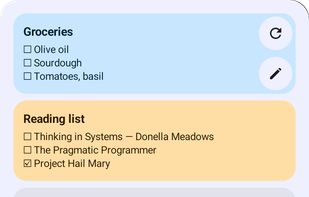 Notes Widget for Markdown screenshot 1