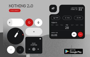 Nothing 2.0 for KWGT screenshot 1