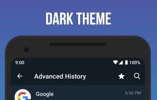 Advanced History in Dark Theme