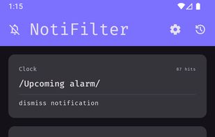 NotiFilter screenshot 1