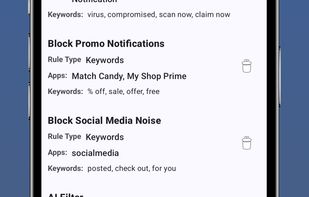 Notifiltr screenshot 1