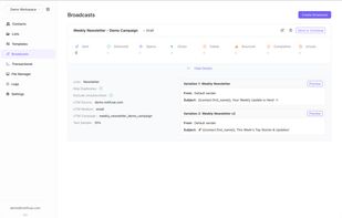 Notifuse screenshot 2