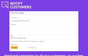 Text campaign dashboard