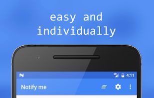 Notify me screenshot 1