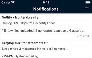 Notify17 screenshot 1