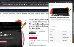Product pages map name, price, brand and rating into your Notion database in one click.
