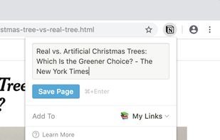 Notion Web Clipper screenshot 1