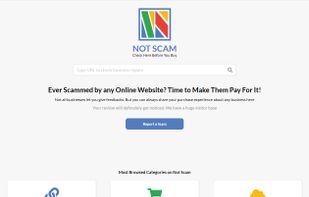 Notscam.com screenshot 1