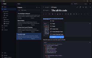 Notte - AI Workspace screenshot 1