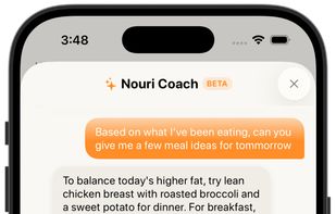 AI Coach with guidance based on what you ate