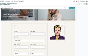 Form (themed) example in Odoo backend.