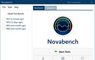 Novabench screenshot 1
