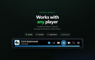 Now Playing Taskbar Widget screenshot 2