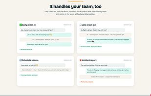The AI coordinates the cleaning team