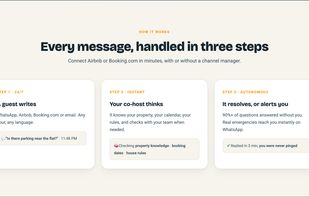 Every message handled in three steps