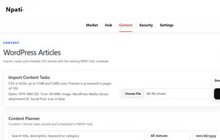 NPATI Content Automation screenshot 1