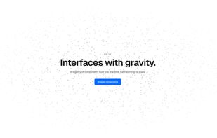 Cursor-reactive WebGL hero component.