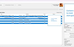 Enjoy a light theme, Search for sensitive media, select them and take action !
