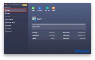 iBoysoft NTFS for Mac screenshot 1