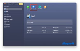 iBoysoft NTFS for Mac screenshot 1