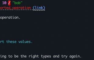Detailed error messages.