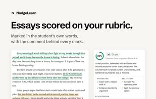 NudgeLearn Grader screenshot 1