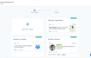 Choose from a range of Social Proof notifications, FOMO notifications and Review Nudges