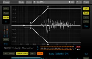 NUGEN Audio Monofilter screenshot 1
