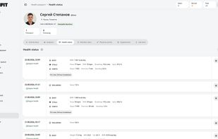NutriFit Health Status brings your key health data together in one place, including body metrics, vital signs, sleep, daily activity, and Apple Health data, with a clear history of changes over time.