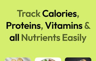 Track Calories, Proteins, Vitamins & all Nutrients Easily