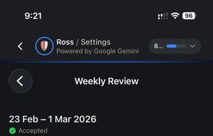 What the weekly review looks like