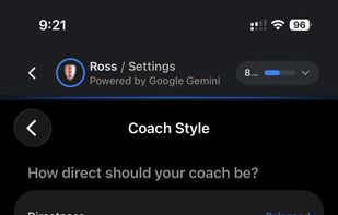 How you can customise your coach's responses