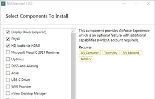 NVCleanstall screenshot 2