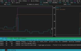 NVTOP screenshot 1