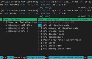 NVTOP screenshot 1