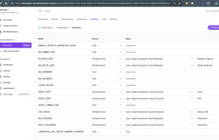 Dev SaaS App Variables