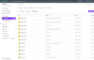 Dev SaaS App Deployments