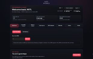 NXTL eSIM screenshot 1